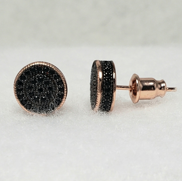 18k Pave Studs - Picture 2 of 7